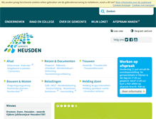 Tablet Screenshot of heusden.nl